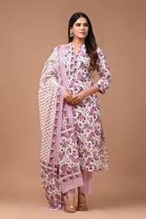 *All New Exclusive Collection of Hand Block Printed "Stitched" Cotton Suits With Cotton Dupatta in Beautiful Colours*